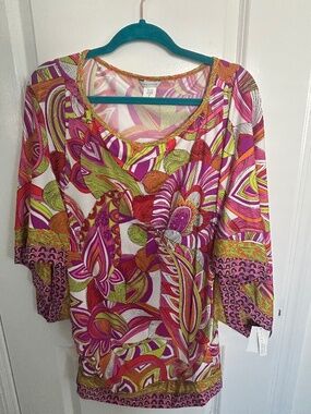 Trina Turk NWT Tunic/Swimsuit Cover-up/Mini Dress, large